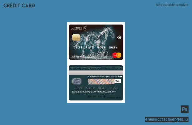 Burkina Faso Atlantic Bank Mastercard Beispielvorschau